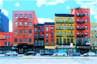 Bowery Home Supplies  2017   Handmade digital painting on canvas 180 x 120 cm (180 megapixel)