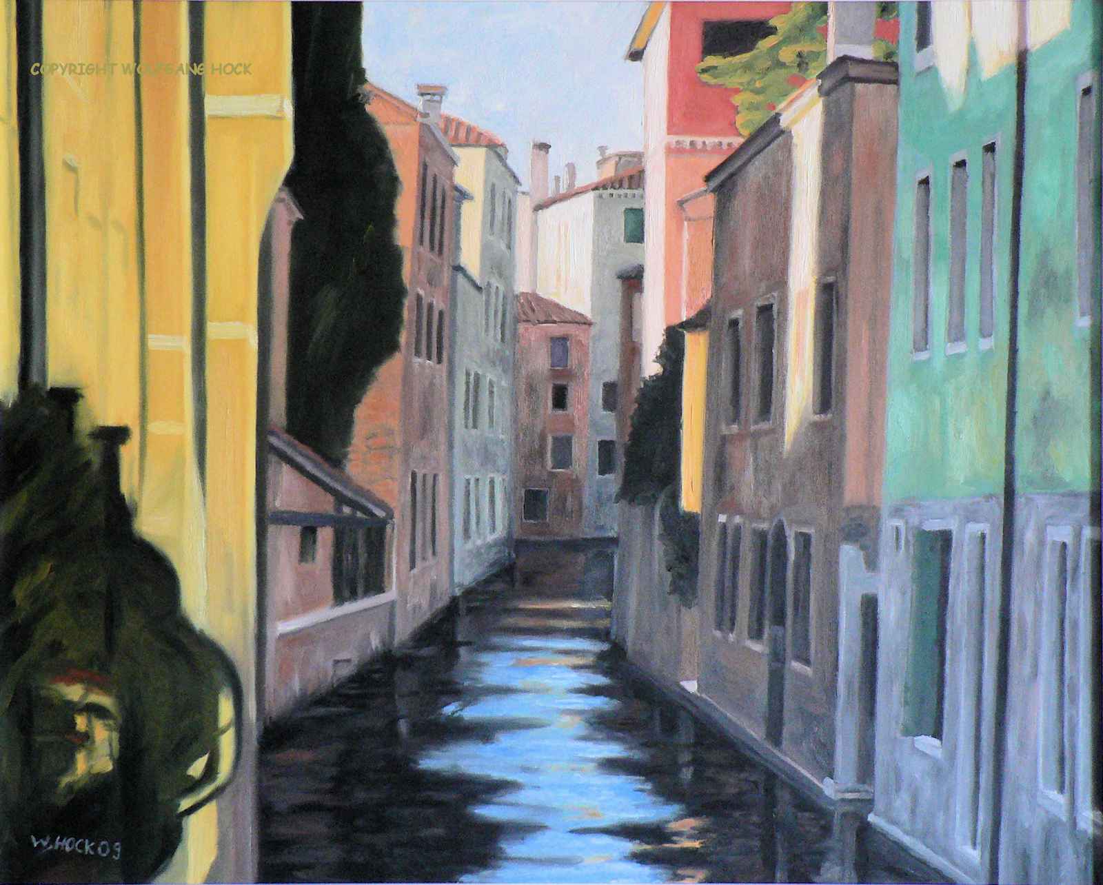 Canal in Dorsoduro 2009   Oil on canvas 100 x 80 cm